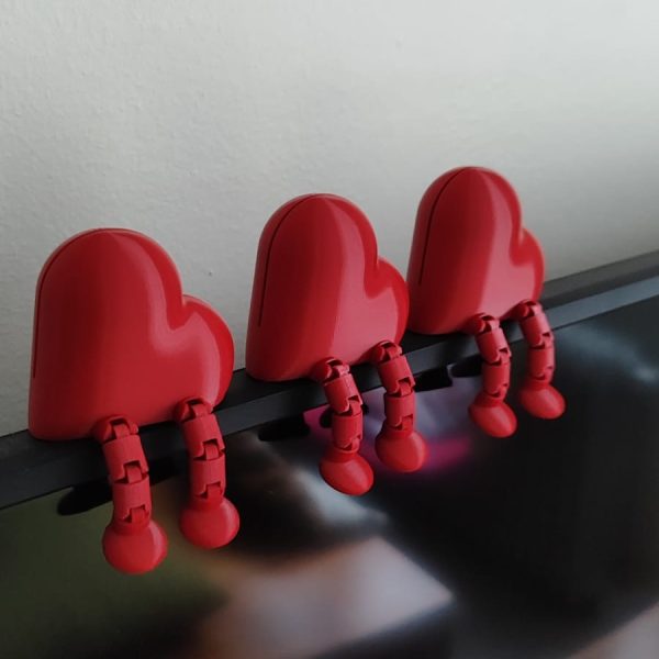 Kalp Şeklinde Eklemli Fotoğraf Tutucu | Ayaklı Masaüstü & Raf Fotoğraf Standı | Dekoratif Not ve Kart Tutucu